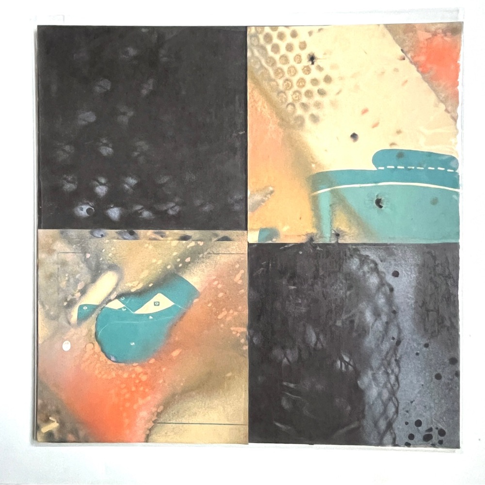 ‘Aiming’ Marksman Series: Abstract Art Print with Black and Orange Accents